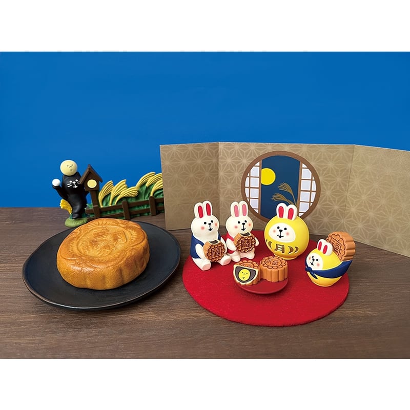 ☆ワンダフルワールド☆だるまうさぎポケット☆ 満月うさぎだるま 【うさぎ一家のお月見会】 | CHEER-FUL*