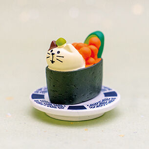 猫寿司 猫寿司シリーズ チラシ寿司と3種盛り！🐈‍⬛🍣 #イラスト #猫