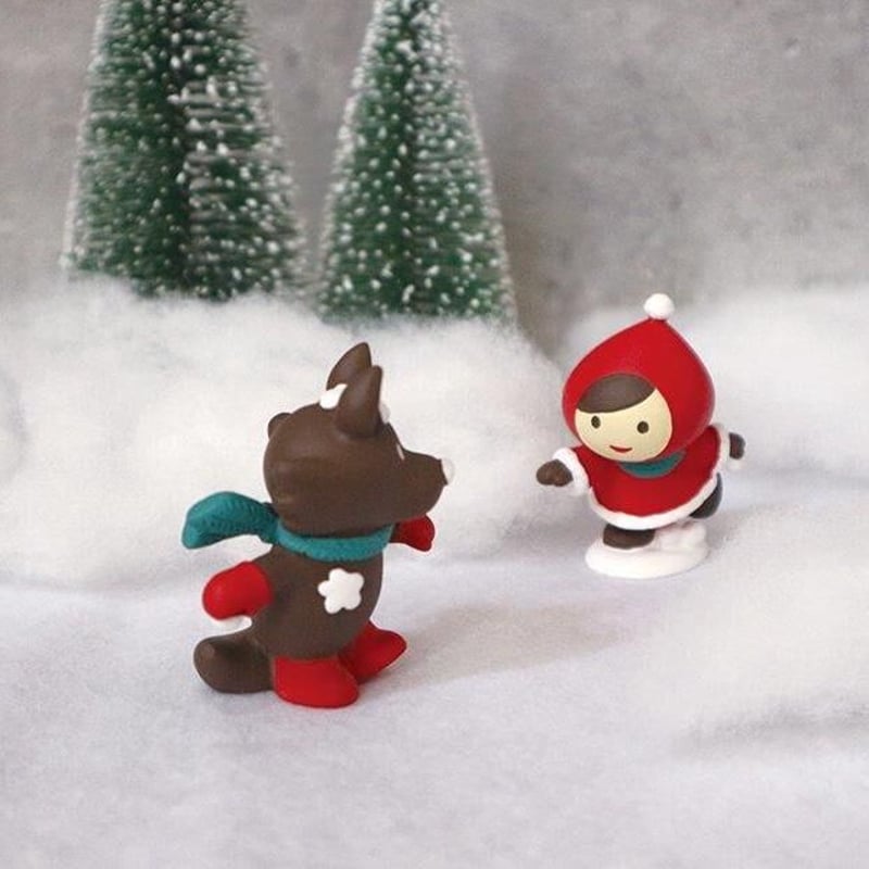 赤ずきんマスコット（雪合戦オオカミ）【オトギッコクリスマス 