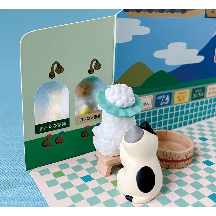 デコレ コンコンブル まったり湯 デコレ（DECOLE）コンコンブル まったり湯 湯ったり猫【置物