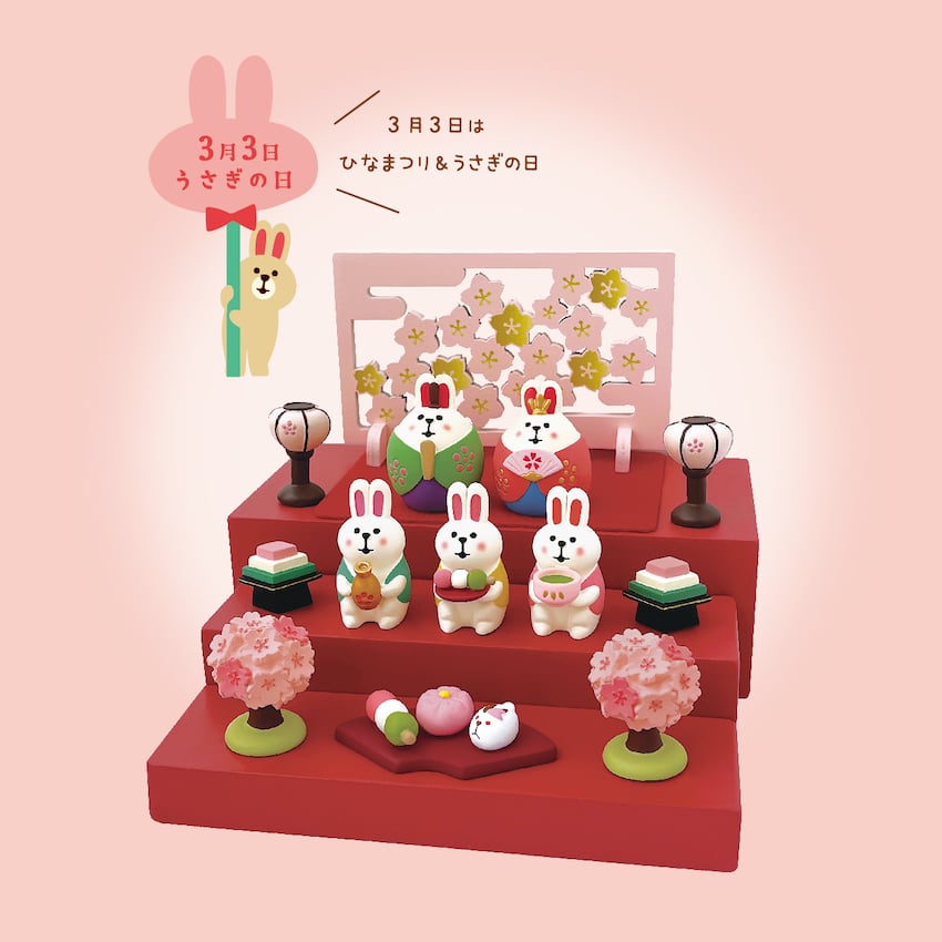 おもてなしうさぎ(甘酒)【桜うららかひなまつり】 | CHEER-FUL*