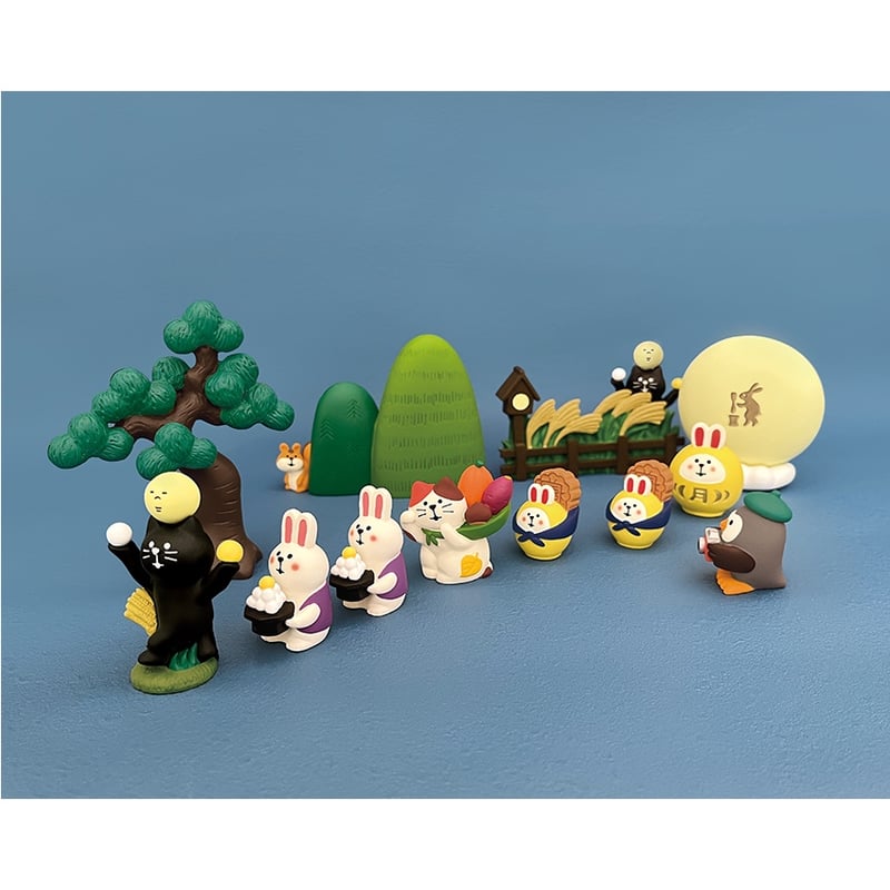 満月うさぎだるま 【うさぎ一家のお月見会】 | CHEER-FUL*