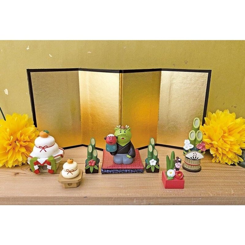 お引き取り限定門松高さ約150cm樽40L、松と千両は水入りペットボトルにセット ミニミニ門松 鶴亀 K11344 | パーティ用品・娯楽用品 | 介護用品・福祉