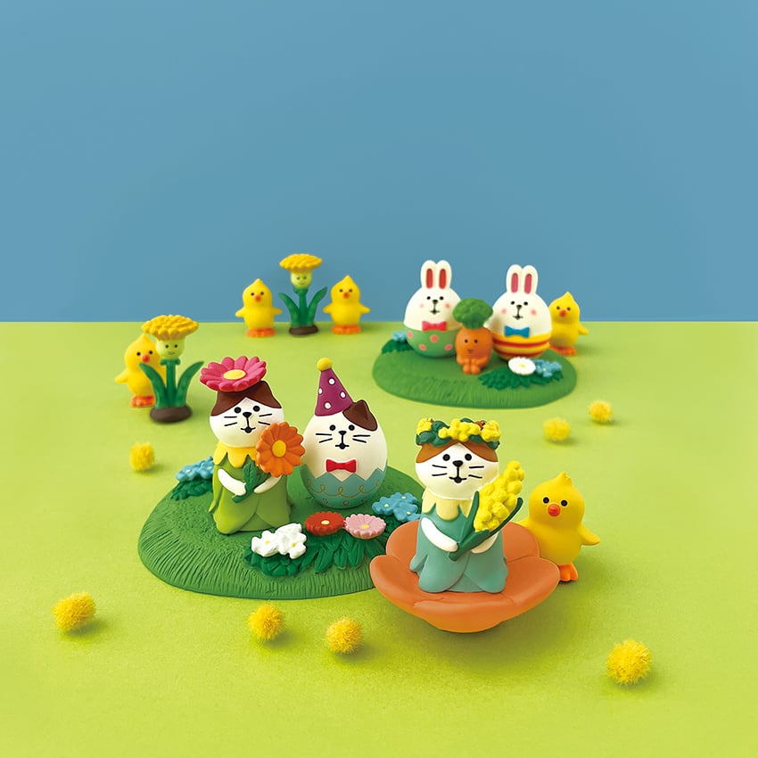 コンコンブル　イースター　たまご　ベンチ　バルーン　ひよこ　うさぎ コンコンブル イースター たまご ベンチ バルーン ひよこ うさぎ