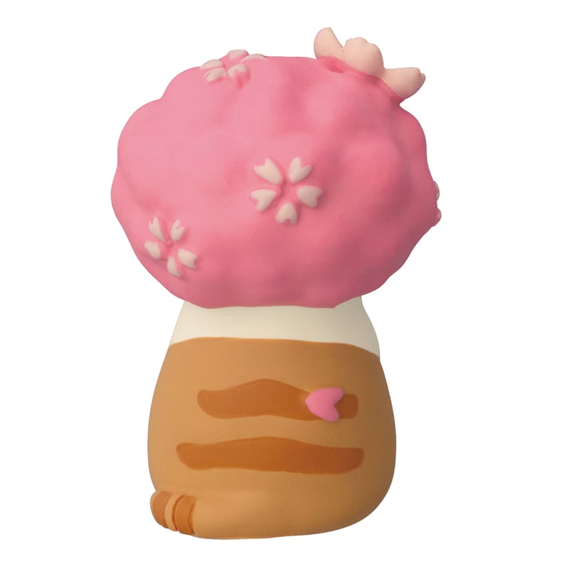 あざらし様　③ピンク　おてて横　ピンクチェックパールねこちゃん あざらし様 ③ピンク おてて横 ピンクチェックパールねこちゃん