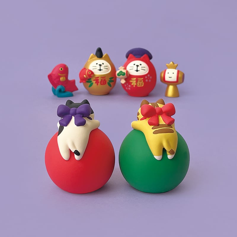 だるまLOVE猫(赤) 【FUKU福MONO 開運縁起物 福もの屋】 | CHEER-FUL*