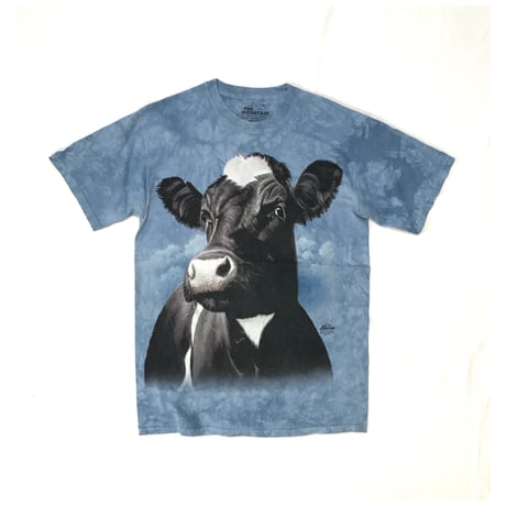 the mountain animal print  T-shirt cow made in USA