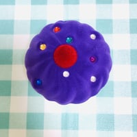 ケーキの指輪ケース　むらさき