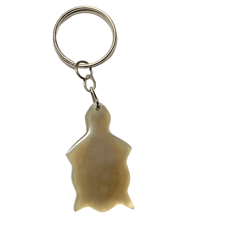 ベトナム　水牛キーホルダー　かめ