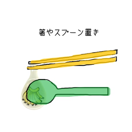 バッチャン焼き  箸置き/レンゲ置き/スプーン置き