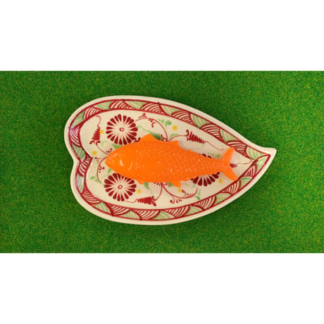 バッチャン焼き　お皿《ハート型》