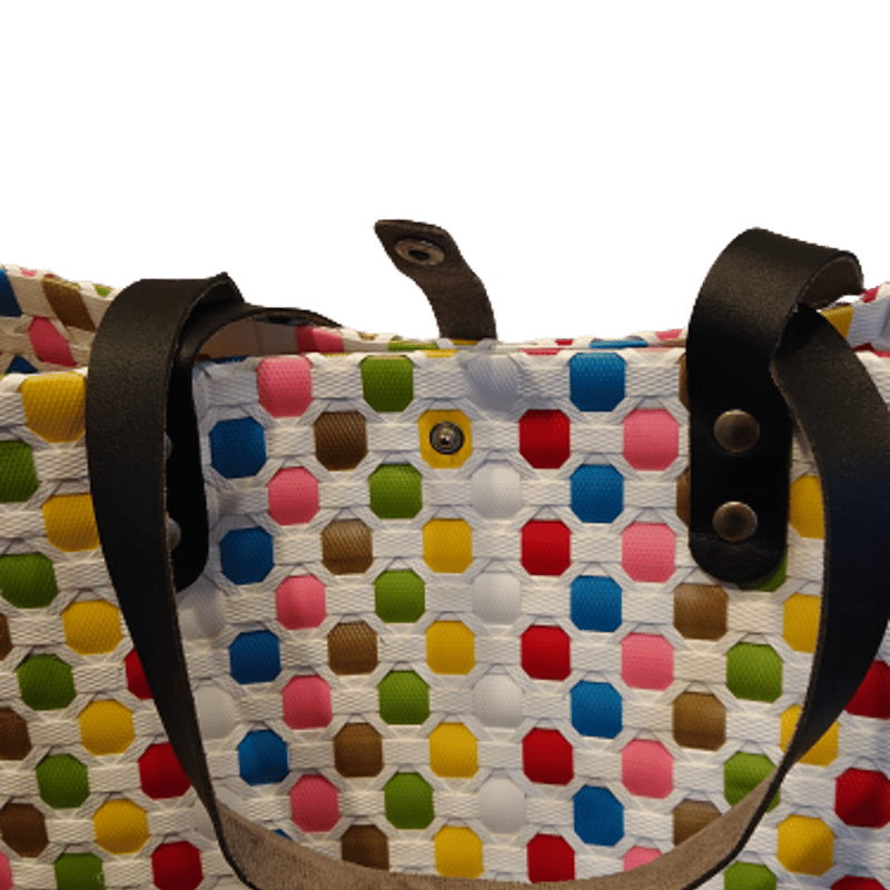 プラかごバッグ カラフル＊チェック | made me chum