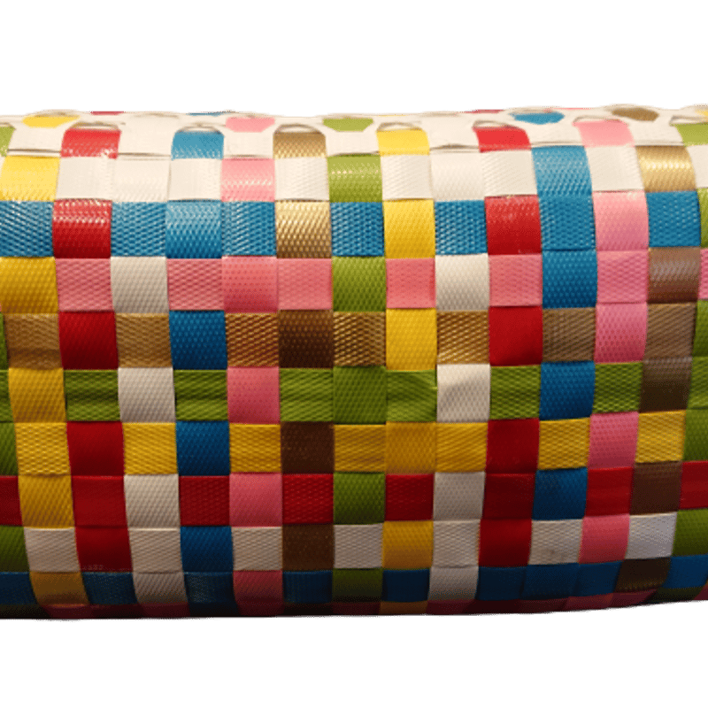 プラかごバッグ カラフル*チェック | made me chum プラかごバッグ カラフル*チェック | made me chum