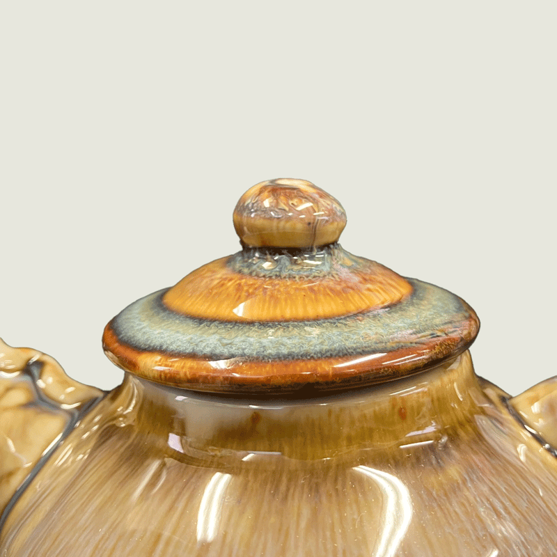 バッチャン焼き 急須 茶色 ベトナム雑貨 | made me chum