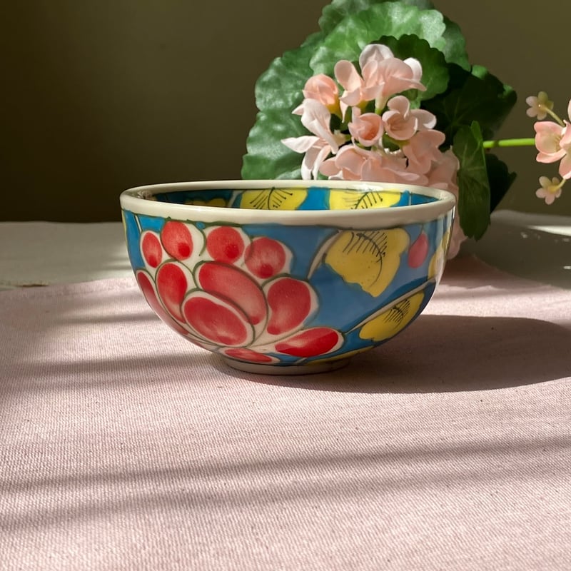 Bát Tràng ベトナム バッチャン焼き 新品 花柄 丼 6枚 ベトナムのバッチャン焼き 丼 | Kc-Labo's shop ベトナム雑貨