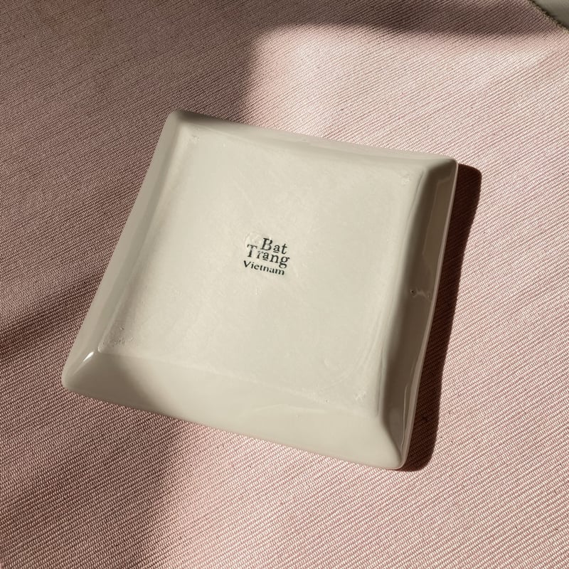 希少 深川製磁 百年庵 茶灰釉 プレート 皿 スクエア 正方形 直径14センチ 希少 深川製磁 百年庵 茶灰釉 プレート 皿 スクエア 正方形 直径14センチ