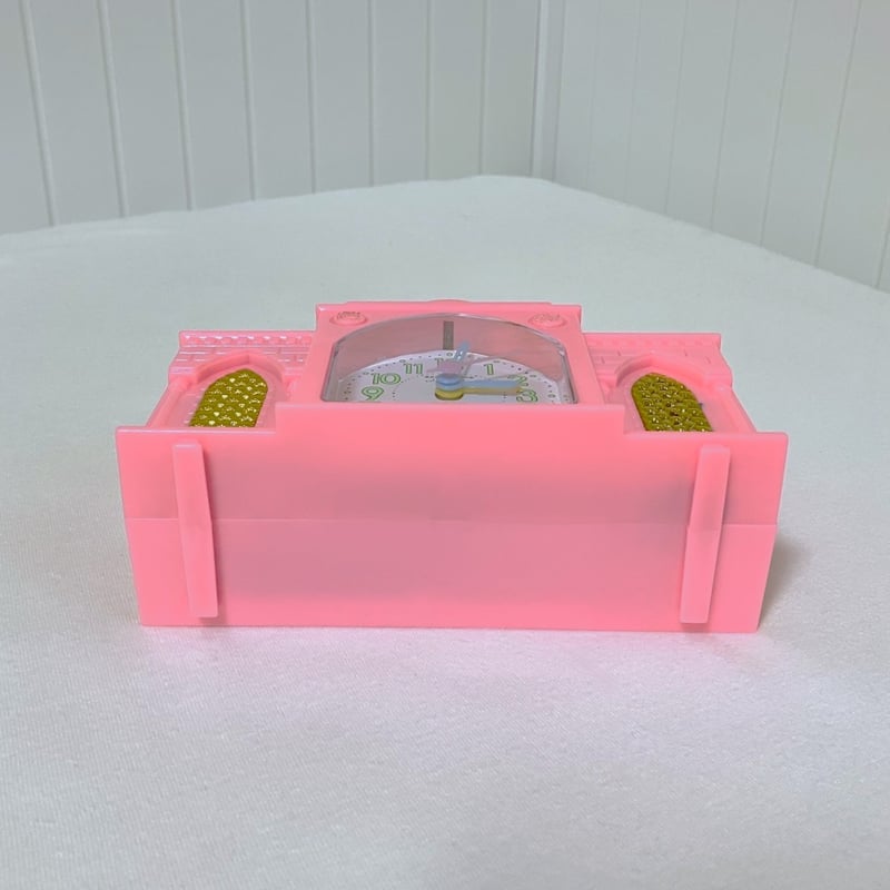 アザーンクロック モスクのかたちをした目覚まし時計 ピンク Sサイズ