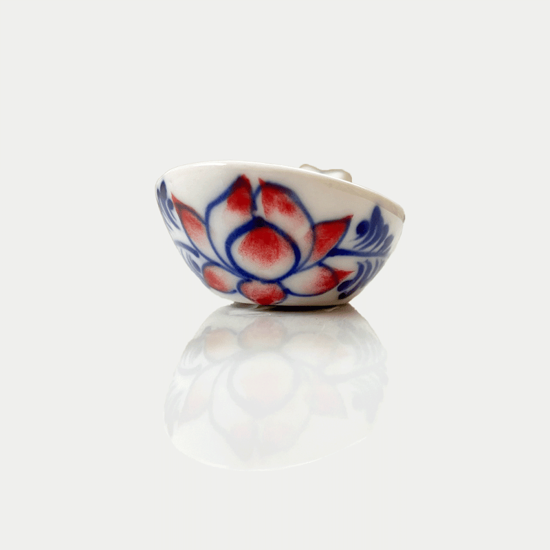 新品 ベトナムのバッチャン焼き 小鉢8枚 新品 ベトナムのバッチャン焼き 小鉢8枚 広口小鉢 クラシック・ブルー