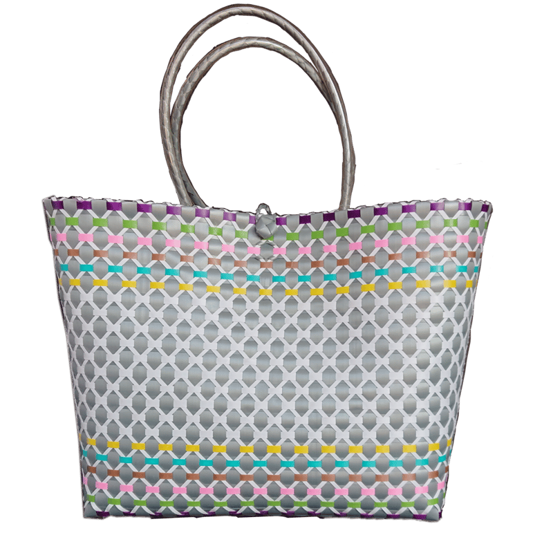 プラかごバッグ シルバー | made me chum