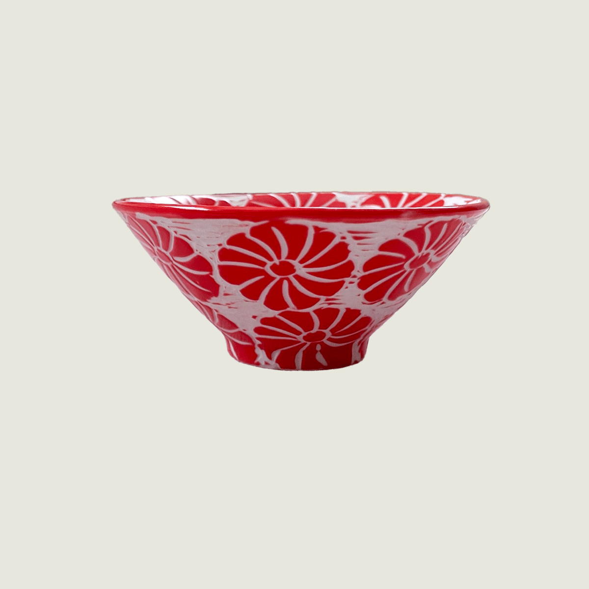 ベトナムバッチャン焼き　花文 蓋物 陶器 バッチャン焼き　皿　器　陶器 fit=scale-down,w=1200