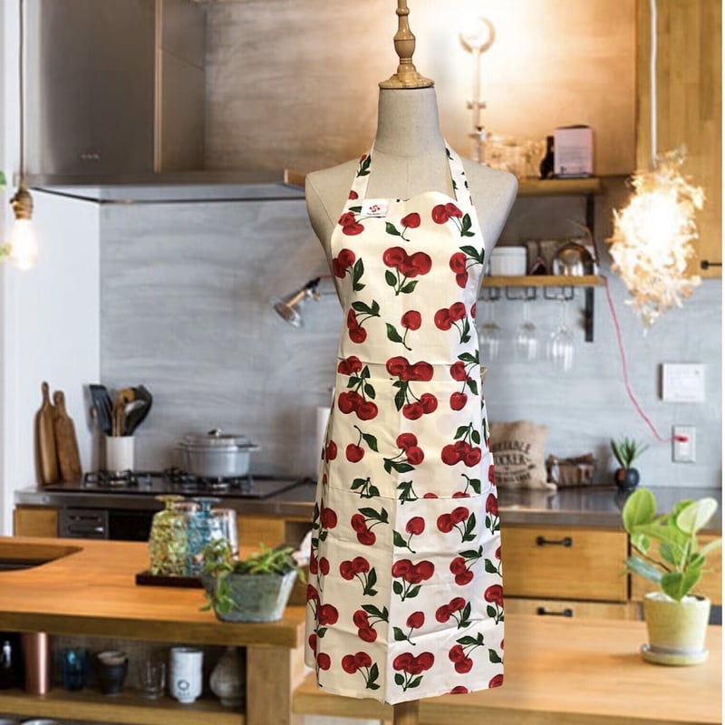 みにょんさん専用ジャンビエ　バスク織　エプロン　オーチバルボーダーシャツ フランス バスク地方のエプロン 未使用品 アンティーク みにょんさん