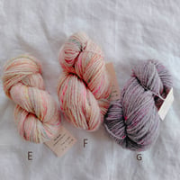 Handspun YARN E－G  <双糸>