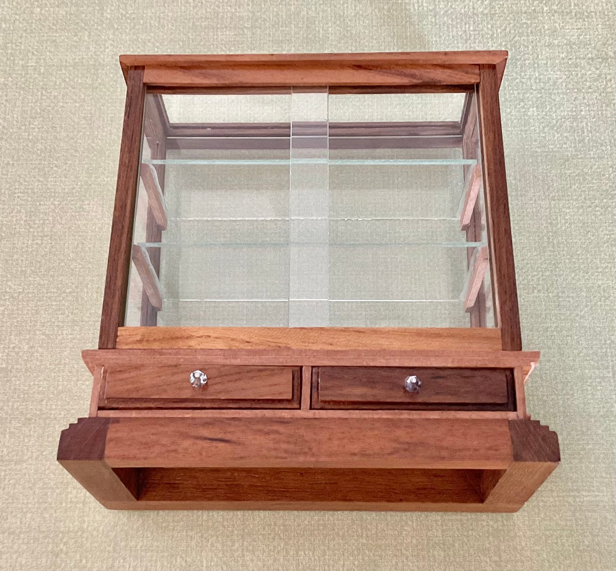 ミニチュア 木製 キャビネット 国内作家様 ミニチュア家具 ウッドキャビネット （ホワイト）/ 本棚 収納棚