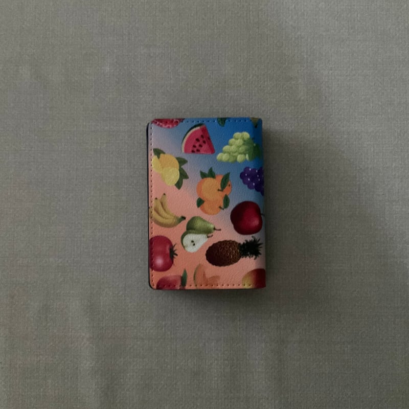 最高の贅沢シリーズ 最高級 名 刺ケース フルーツ柄[ブラック