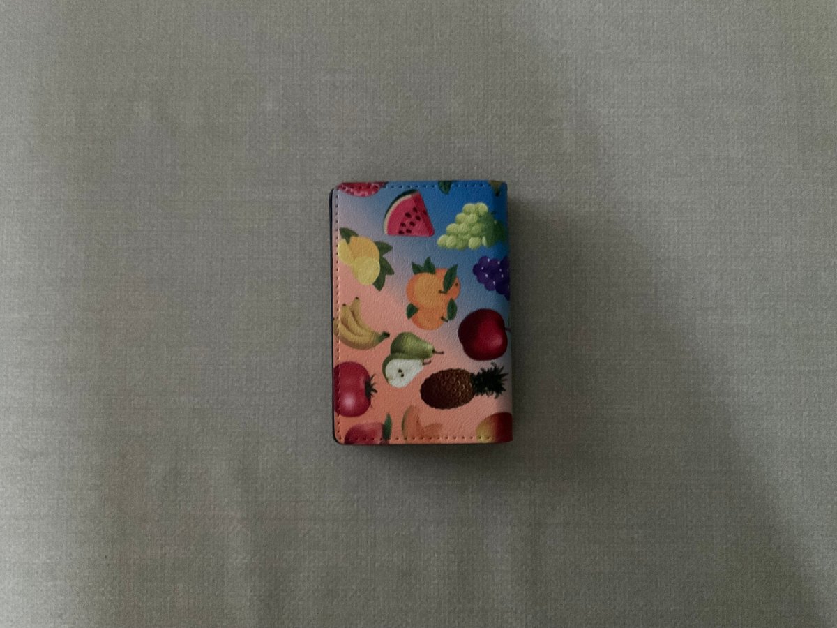 最高の贅沢シリーズ 最高級 名 刺ケース フルーツ柄[ブラック