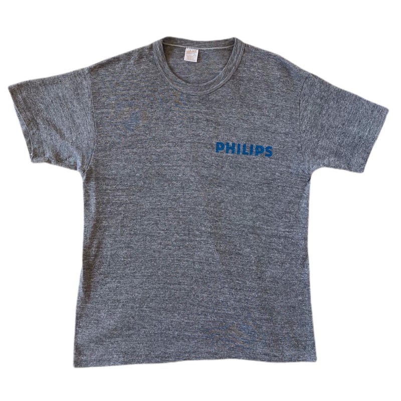 80's PHILIPS logo print T-shirt Made in USA / 企...