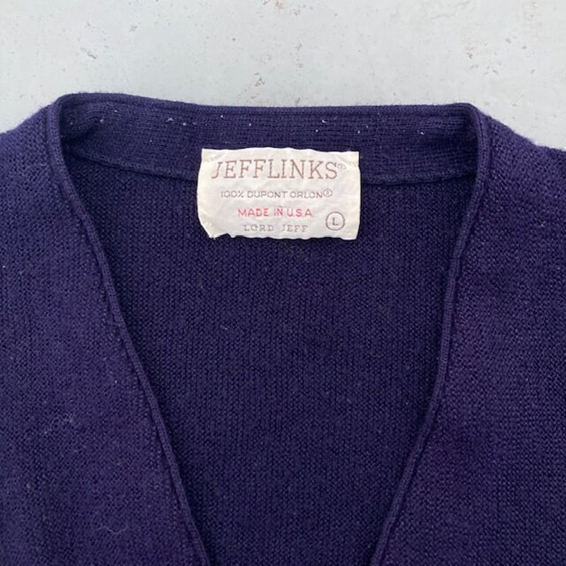 80's JEFFLINKS LORD JEFF Acrylic Knit Cardigan