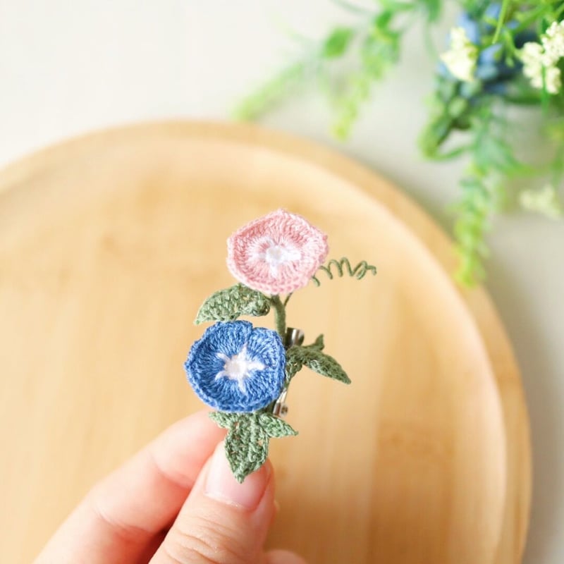 朝顔のブローチ/A brooch of Morning Glory | Kamitsurest