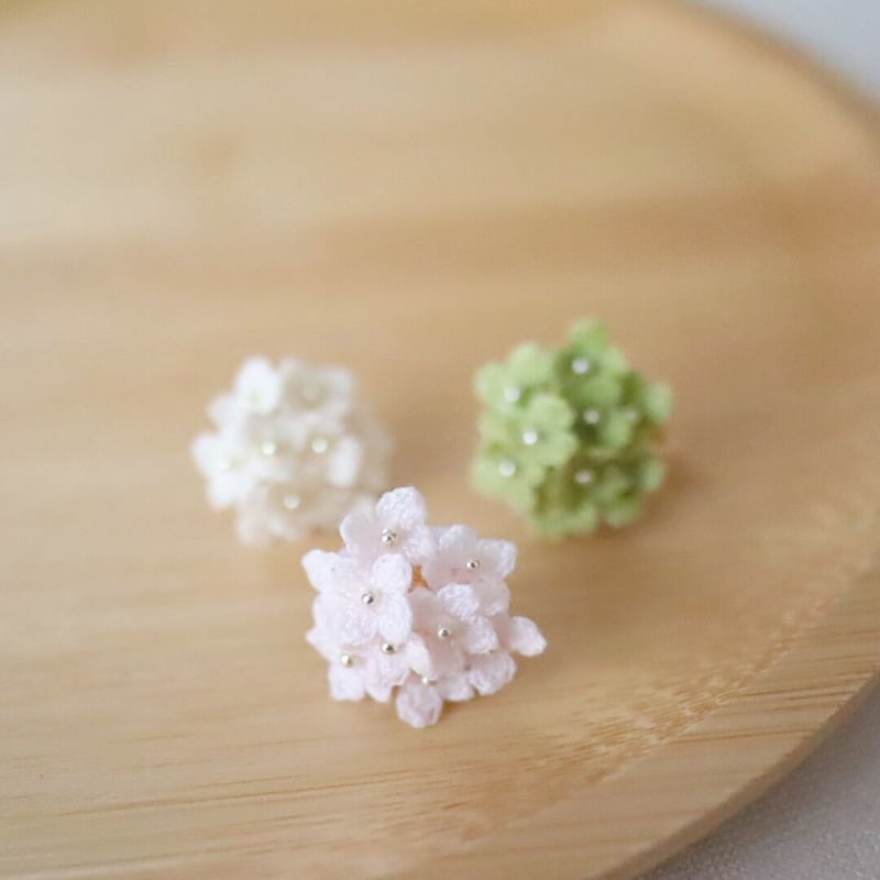 KAORUK18ピアス　アジサイ アジサイのピアス | Kamitsurest