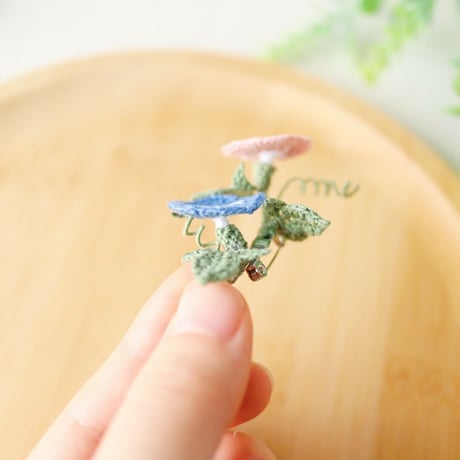 朝顔のブローチ/A brooch of Morning Glory