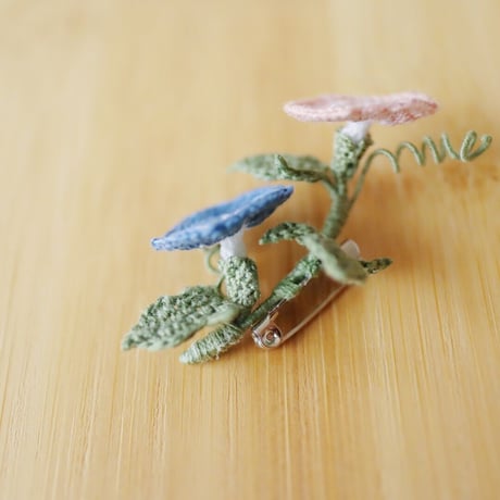 朝顔のブローチ/A brooch of Morning Glory