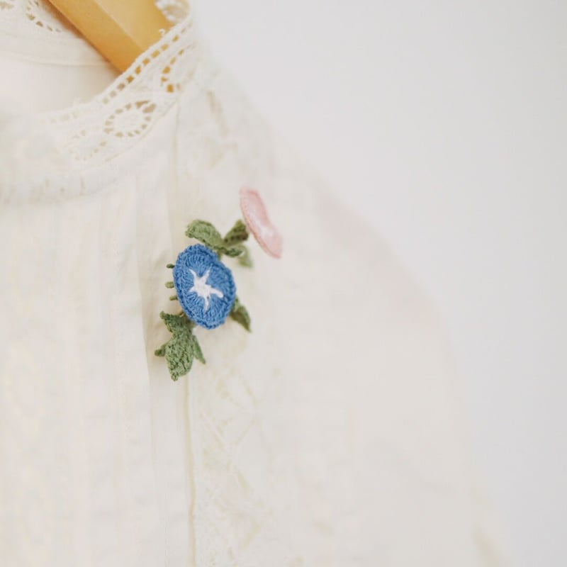 朝顔のブローチ/A brooch of Morning Glory | Kamitsurest