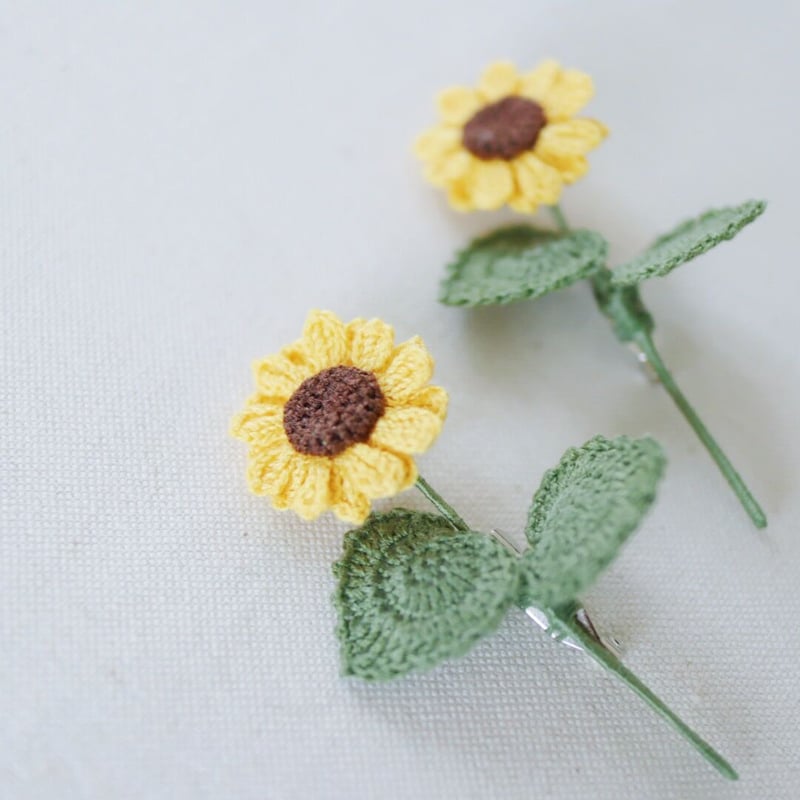 美品✳︎Trovelore トロベローレ 向日葵　ブローチ　ひまわり　イエロー ひまわりのブローチ/A brooch of Sunflower | Kamitsurest