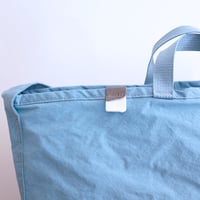 "SIDE POCKET" TOTE　SKY　NO.5