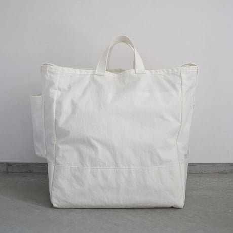 "SIDE POCKET" TOTE　WHITE　NO.54