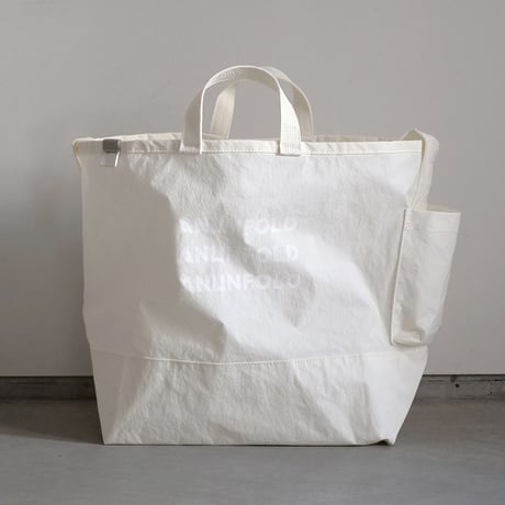 "SIDE POCKET" TOTE　WHITE【Special Edition】NO.3