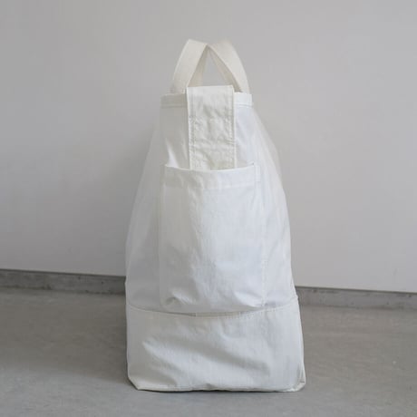"SIDE POCKET" TOTE　WHITE　NO.54