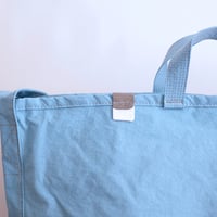 "SIDE POCKET" TOTE　SKY　NO.7