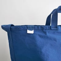 "SIDE POCKET" TOTE　BLUE　NO.1