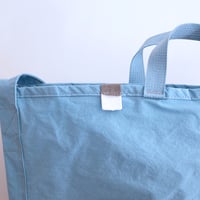 "SIDE POCKET" TOTE　SKY　NO.6