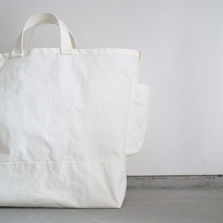 "SIDE POCKET" TOTE　WHITE　NO.54
