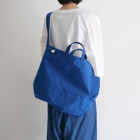 "SIDE POCKET" TOTE　BLUE　NO.5