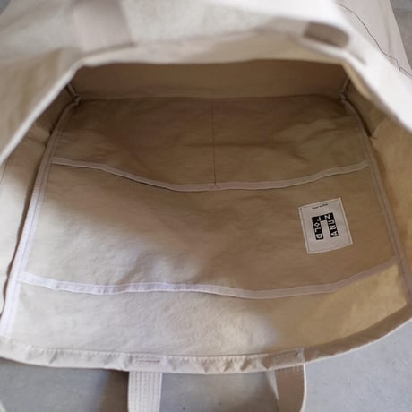 "SIDE POCKET" TOTE　SAND　NO.7