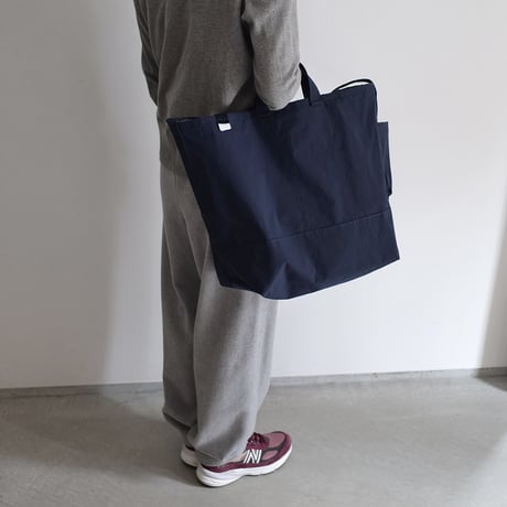 "SIDE POCKET" TOTE　MIDNIGHT BLUE　NO.14