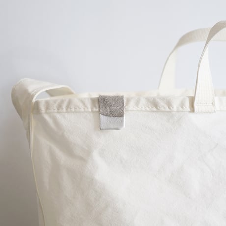 "SIDE POCKET" TOTE　WHITE　NO.50