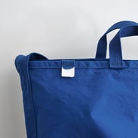 "SIDE POCKET" TOTE　BLUE　NO.10
